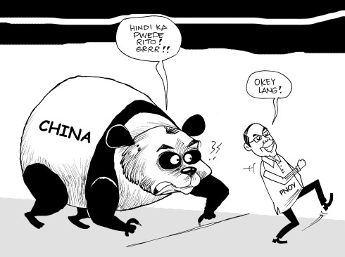 pnoy not allowed in panda editorial cartoon by bladimer usi