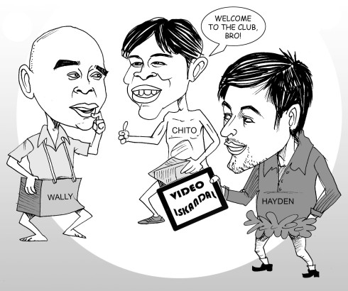 wally bayola scandal editorial cartoon by bladimer usi