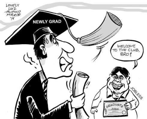 newly graduate editorial cartoon by bladimer usi