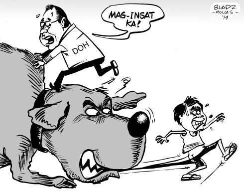anti-rabies editorial cartoon by bladimer usi